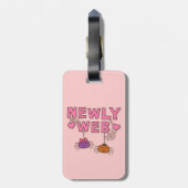 Spaß Newly Web Spiders New Wed Puns Gepäckanhänger (Rückseite vertikal)