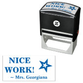 Spaß "NICE WORK!" Erzieherin Rubber Briefmarke Permastempel (Beispiel)