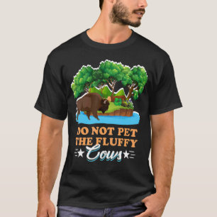 Spaß Nicht Den Fluffigen Braunen Flauschigen Kuh S T-Shirt