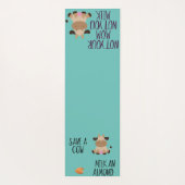 Spaß nicht Ihre Mama Nicht Ihr leichtes Mond Vegan Yogamatte (Rückseite)