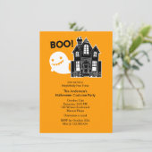 Spaß nicht so Beängstigend Halloween-Party Einladu Einladung (Stehend Vorderseite)