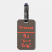 Spaß Niedlich Funny Gepäckanhänger für Reisende (Rückseite vertikal)