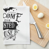 Spaß Niedlich Herzlich willkommen zu unserem Spuk Geschirrtuch (Viertel Falte)