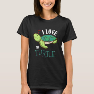 Spaß Niedlich ich Liebe meine Schildkrötenliebhabe T-Shirt