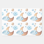 Spaß Niedlich Lullaby Moon Sheep Clouds Baby Geschenkpapier Set (Vorderseite 2)