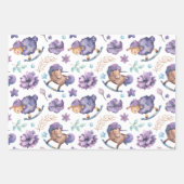 Spaß Niedlich Lullaby Moon Sheep Clouds Baby Geschenkpapier Set (Vorderseite)
