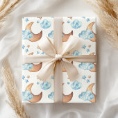 Spaß Niedlich Lullaby Moon Sheep Clouds Baby Geschenkpapier Set