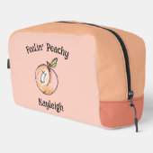 Spaß Niedlich Sommer Moderne Pfirsiche Name Waschbeutel (Rechte Ecke)