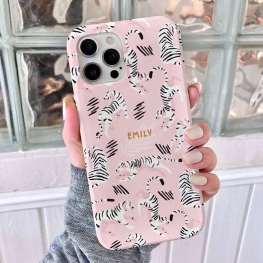 Spaß Niedlich süß rosa Geparde Zebra Custom Case-Mate iPhone Hülle