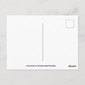 Spaß Niedlich T-rex Weihnachts-Grußkarte Postkarte (Rückseite)