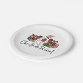 Spaß Niedlich Weihnachten Pappteller (Schrägansicht)