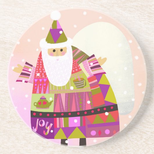 Spaß Niedlich Winter Weihnachten Untersetzer (Vorne)