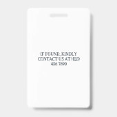 Spaß Niedliche farbige Stifte Schule Lehrer Auswei Ausweis (Back)