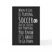 Spaß Niedliche Fußball-Girls-Karten für ihren Kids