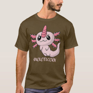 Spaß Niedliche kawaii rosa pastellfarbene aolotl a T-Shirt