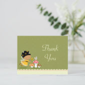Spaß niedliche Märchen Geburtstag danke Postkarte (Stehend Vorderseite)