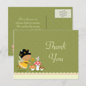 Spaß niedliche Märchen Geburtstag danke Postkarte (Vorne/Hinten)