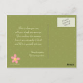 Spaß niedliche Märchen Geburtstag danke Postkarte (Rückseite)