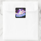 Spaß Niedliche Personalisierte Gymnastik Sticker (Tasche)