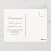 Spaß niedliche romantische Ehepaare Postkarte (Rückseite)