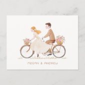 Spaß niedliche romantische Ehepaare Postkarte (Vorderseite)