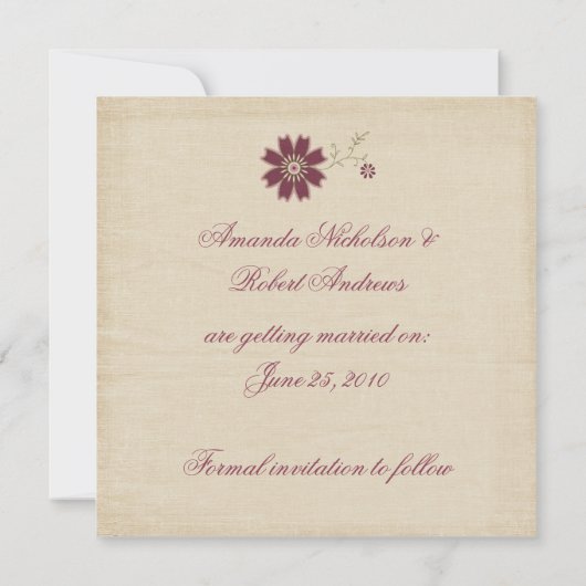 Spaß Niedliche Streifen Punkte Save the Date (Rückseite)