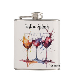 Spaß Niedliche Wasserfarbe Nur ein Abstecher Weinn Flachmann