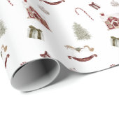 Spaß Niedliche Weihnachtsfarbe Akzente 2 Geschenk Geschenkpapier (Rolleneckpunkt)