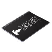 Spaß Niedliche Yoga-Geschenkideen für sie Notizblock (Linke Seite)