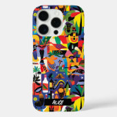 Spaß Niedlicher Cartoon Kunst Doodle Custom Case-Mate iPhone Hülle (Rückseite)