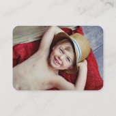 Spaß Niedlicher Cartoon Löwenfarbiges Kid's Profil Telefonnummerkarte (Rückseite)