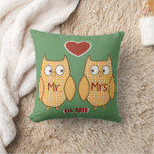 Spaß-niedlicher Herr u. Frau Owl Personalized Kissen (Decke)