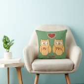 Spaß-niedlicher Herr u. Frau Owl Personalized Kissen (Stuhl )
