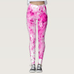 Spaß, Niedlicher, Künstlerischer, rosafarbener Spr Leggings<br><div class="desc">Diese Leggings bieten ein lustiges Design von Aquarellfarbe Spritzer in heißen Rosa oder Fuchsia. Künstlerisch,  einzigartig und trendig,  diese Leggings sind sicher,  überall dort,  wo Sie sie tragen,  einen Glanz zu machen!</div>