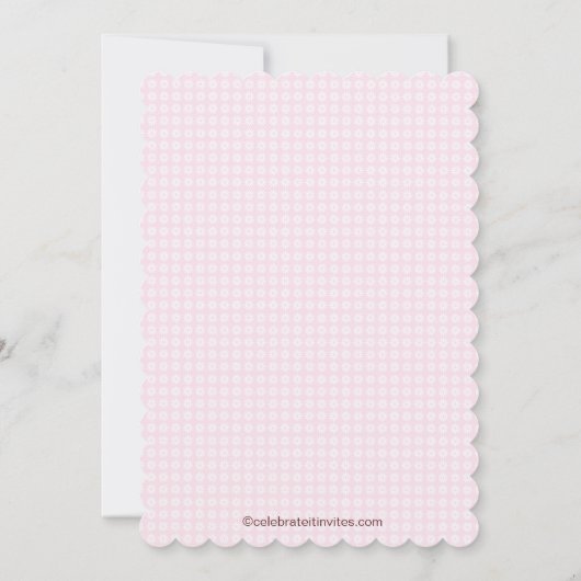 Spaß-niedliches Einladung (Rückseite)