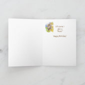 Spaß, Niedliches Eule "Give a Hoot" Geburtskarte Karte (Innenseite)