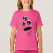 Spaß Niedliches Gesicht Easy Halloween Kostüm T-Shirt (Vorderseite)