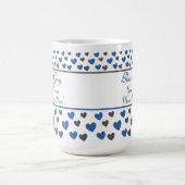 Spaß Niedliches Inspirationsangebot, blaue und gra Kaffeetasse (Mittel)