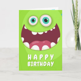 Spaß Niedliches Monster Feiertagskarte