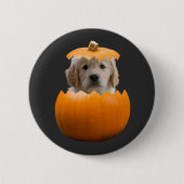 Spaß Niedliches Personalisiertes Halloween Pumpkin Button (Vorderseite)