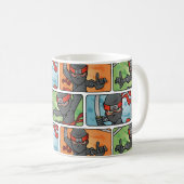 Spaß Ninja Entwurf Kaffeetasse (VorderseiteRechts)