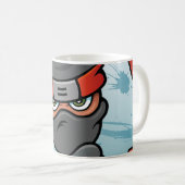 Spaß Ninja Entwurf Kaffeetasse (VorderseiteRechts)