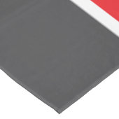 Spaß Nordic White Snowflake Helle Rot Grau Streife Tischdecke (Schrägansicht)