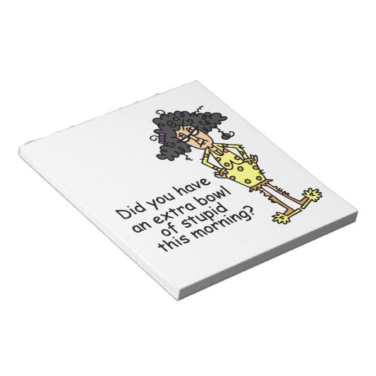 Spaß Notizblock (angewinkelt)