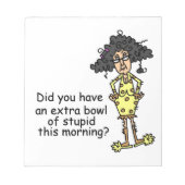 Spaß Notizblock (Vorderseite)