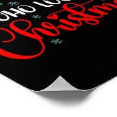 Spaß nur ein Mädchen, das Weihnachtsmädchen Lieben Poster (Ecke)