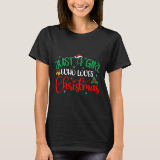 Spaß nur ein Mädchen, das Weihnachtsmädchen Lieben T-Shirt
