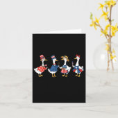 Spaß nur eine Alberne Gans 4. Juli Albernen GänseP Karte (Gelbe Blume)