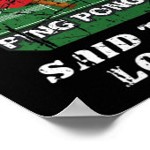 Spaß nur Ping Pong sagte der Loser Tischtennis Poster (Ecke)