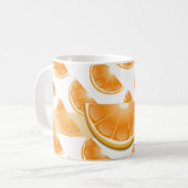 Spaß Orange Art Tasse! Kaffeetasse (Vorderseite Links)